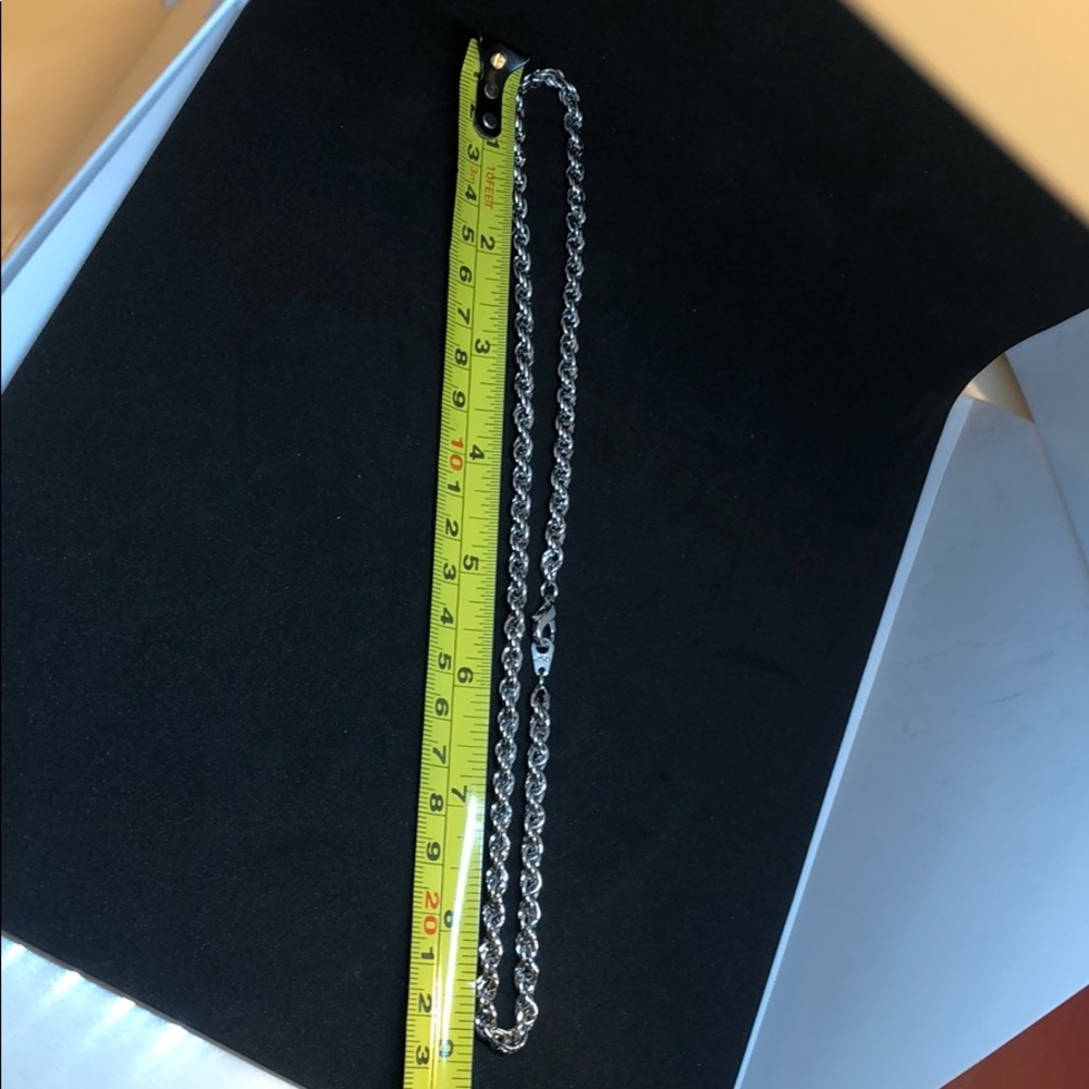 14KGP Silver Rope chain - Picture 7 of 7